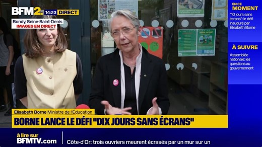 Elisabeth Borne souhaite que les jeunes "se déconnectent de Pronote entre 20h et 7h"
