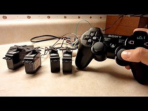 Raspberry Pi - Controlling 4 Servos via a Bluetooth PS3 Controller