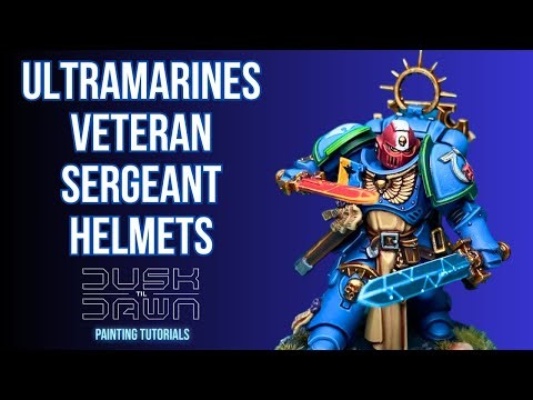 How to Paint ULTRAMARINES VETERAN SERGEANT HELMETS my way