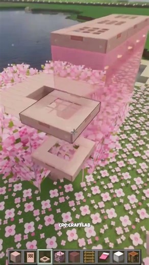 You need this Cherry Blossom Build! 🌸🏠 #minecraft #minecraftbuild #minecraftshorts