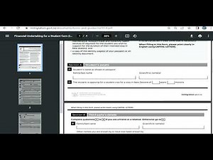 How To Fill Financial Undertaking for a Student INZ 1014 Form For Study In New Zealand Step By Step