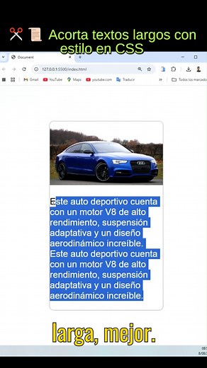 38K views · 790 reactions | ✂️ Acorta textos largos con estilo en CSS #programacionweb #desarrolloweb #programadoresweb #javascript #html | Progamacion web, | Facebook