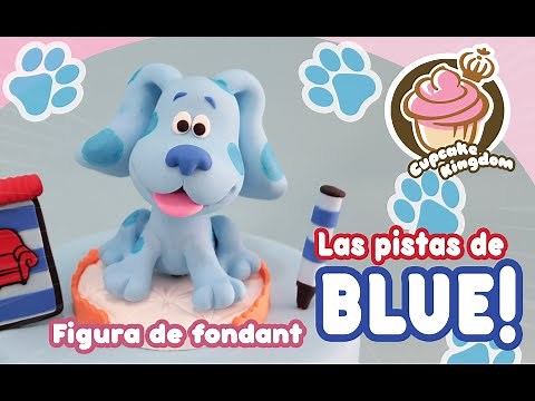 Como hacer a Blue de Las pistas de Blue en fondant!
