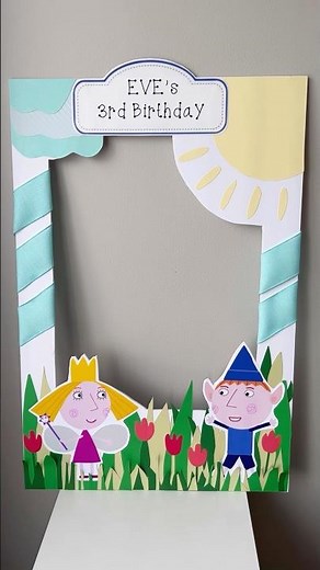 How to Make Selfie Photo Frame for Ben and Holly Birthday Party