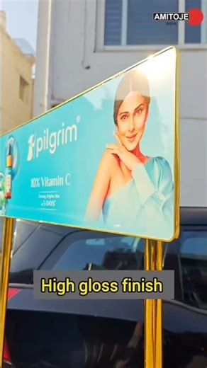 Foldable Promotional Table with Shiny Finish | Premium Retail Promo Table