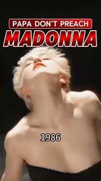 Madonna 1986 - ... #Madonna #PapaDontPreach #QueenOfPop #80sMusic #MusicLegend #Throwback #PopIcon