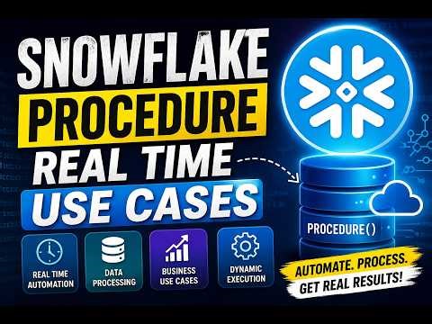 Snowflake Procedures Real Time Use Cases | Snowflake Stored Procedures