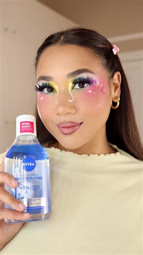 Nuzhah Jacobs on Instagram: "From bold, creative glam to clean skin in seconds. 💙🤩 I’m using the NIVEA Serum-Infused Micellar Regenerating Water, enriched with 5% serum with Panthenol & Squalane - because cleansing should do more than just remove makeup. ✔️ Up to 100% waterproof makeup removal ✔️ Effectively removes SPF ✔️ Clinically proven skin benefits Strong on makeup. Gentle on skin. This is cleansing, elevated. 👏🏼 Shake up your standards with @niveasouthafrica #NIVEA #Micellar #Micellar