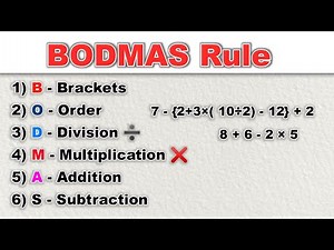 BODMAS Rule in Math | Learn BODMAS | BODMAS Explained