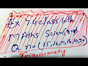 Exercise 7.4 class 10th Maths science group question no (15 to20)‪@siaqajabeen8830‬