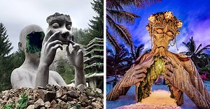 These Larger-Than-Life Sculptures Are Like Mystical Goddesses of Music Festivals