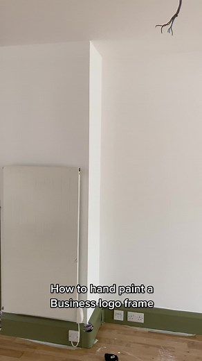 Hand Painting Business Logo Frames on Walls: Design Tutorial