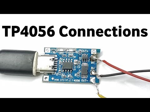 Tp4056 Charging Module Connection | Tp4056 Lithium Cell Charger Module Connection
