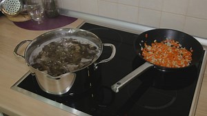 Soup boiling on a stove - Free Stock Video