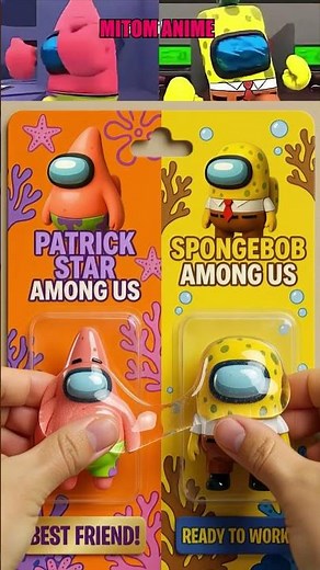 Unboxing Glue Sponge Bob x Among Us #unboxing