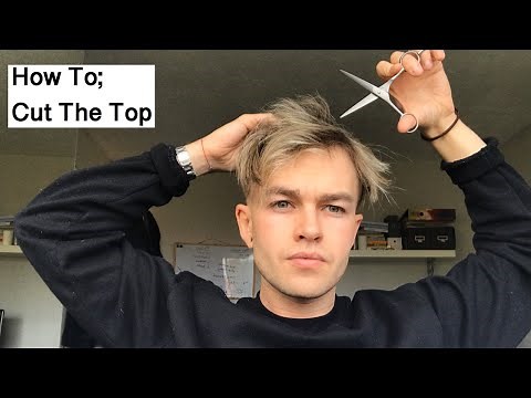 How to cut the top with scissors. DIY haircut. Quick haircut Tutorial (How to cut your own hair)