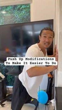 Push Up Modifications, To Make It Easier To Do