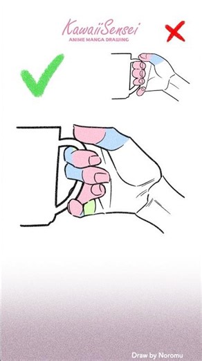 Pros let their fingers do the talking🤟 #illustration #arttips