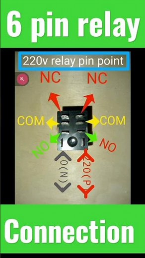 6 pin relay connection.