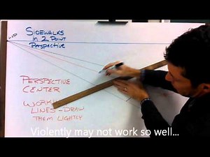 Sidewalk in 2 Point Perspective