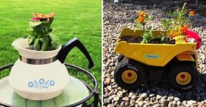 6 Inexpensive Recycled Planter Ideas