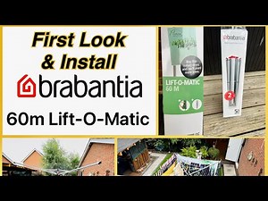 Brabantia 60m Lift-O-Matic Rotary Clothes Line First Look & Install