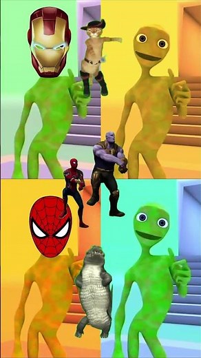 Alien Dance vs Avengers Challenge