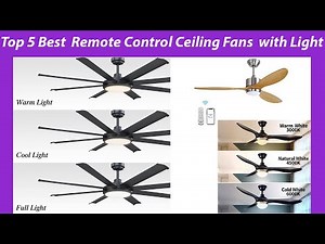 Top 5 Best Remote Control Ceiling Fans with Light in 2022, Reviews & Buying guide!