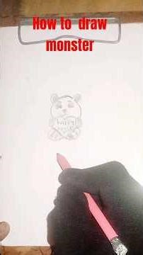 how to draw monster 😂