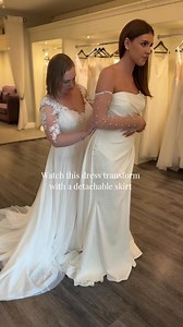1K views | Bridal trend - detachable skirts  Detachable skirts are an amazing way to totally elevate your wedding dress & transform it into a second dress for your reception ✨ | Smart Brides | Facebook