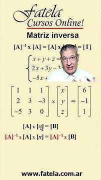Matrix method for solving a system of linear equations. Fatela Online Courses!