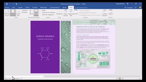 Ver una página a la vez, en paralelo en Word