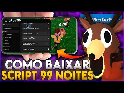 COMO BAIXAR SCRIPT NO 99 NOITES NA FLORESTA NO CELULAR/MOBILE E PC *SEM KEY* ATUALIZADO EM 2025
