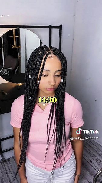 Transformação com Tranças Box Braids em Casa💅