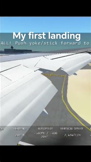 my first landing in infinite flight #infiniteflight