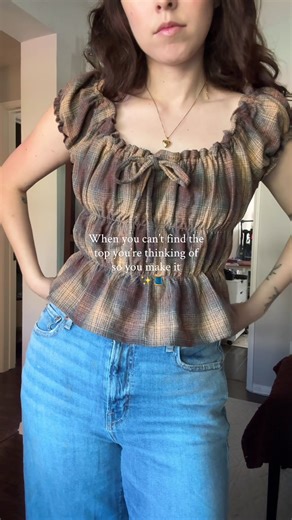 Beginner's Cottage Top Sewing Project