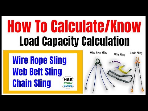 How To Calculate Wire Rope/Web Belt/Chain Sling Capacity | How To Know Web Belt/Chain Sling Capacity
