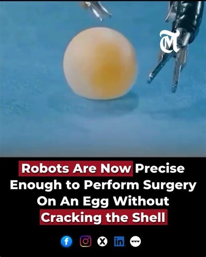 Robots Are Now Precise Enough to Perform Surgery On An Egg Without Cracking the Shell