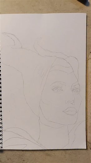 Moner Tarboosh on Instagram: "Maleficent 🖤 #drawing #art #reels #artist #viral"