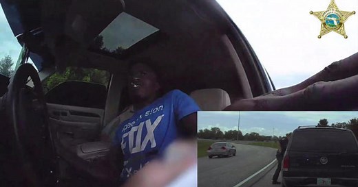 Video shows Florida police officer being dragged by car during traffic stop