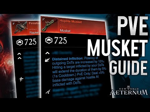 MUSKET PVE BUILD GUIDE & 10 MINUTE SANDWORM RAID - New World Aeternum
