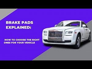Brake Pads Explained: How To Choose The Right Ones For Your Vehicle #automobile