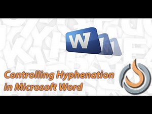 How to Control Hyphenation in MS Word