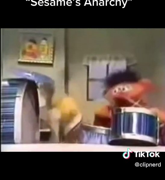 Nothin like a little Death Metal with Ernie and Bert. #clipnerd #sesamestreet #ernieandbert #bert #ernie #deathmetal #rock #drums #drumstick #fyp #viral