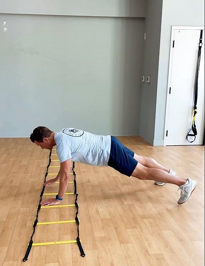 Agility Ladder Plank Walk