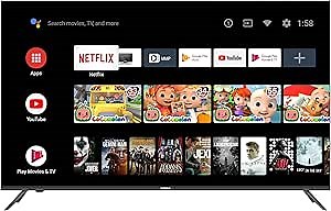 KONKA 65-Inch Class Q7 Pro Series 4K Quantum Dot QLED Smart TV with Android TV and Voice Remote (65Q75A, 2020 Model)