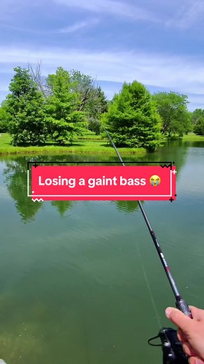The gut feeling after losing a big bass 😭🎣 #fishing #bassfishing #fish #CapCut