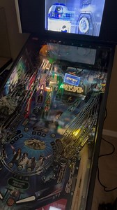 I finally got around to posting a video of the Star Wars pinball machine. The first game I play as Han Solo and the second game. I play as Luke Skywalker and I do some lightsaber battles. You can also play as Leia and R2-D2. It's more vibrant in person because it hard to film through the glass. If i took the glass off it would be better but I didnt want to get popped in the face with an air ball lol. | Tim Proctor