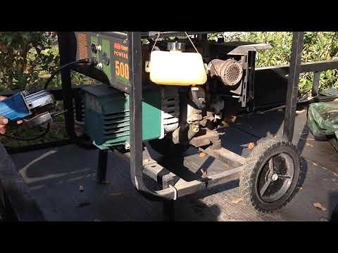 Coleman Powermate 5000 Watt Generator test.
