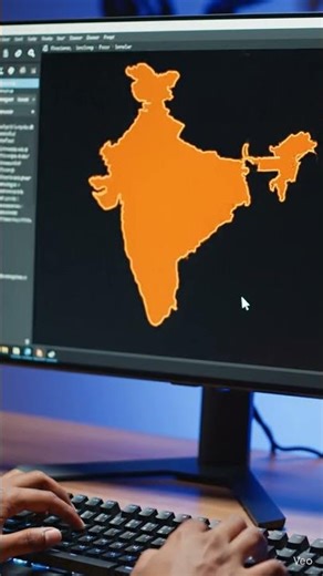 design a Indian map using codes #coder #html #india #indian #design #map #coding #computer #hacker